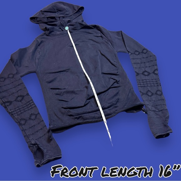 EUC Free People Movement Good Karma Hoodie in Washed Black. Size XS/S 🧘🏽♀️ - Picture 6 of 14